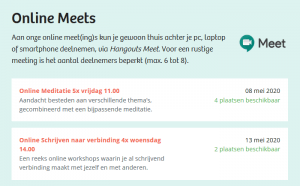 Meer Online Meets in mei!