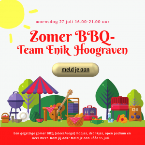 Uitnodiging Zomer BBQ Team Hoograven