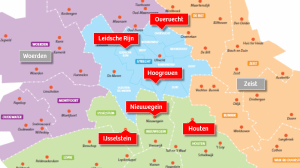 Kaart Utrecht met locaties Enik