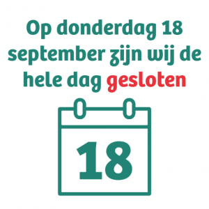 Donderdag 18 september is Enik Hoograven gesloten